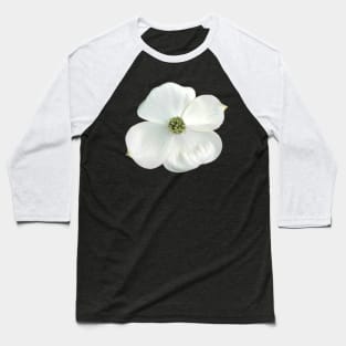 White Dogwood Flower Close-up Photo Baseball T-Shirt